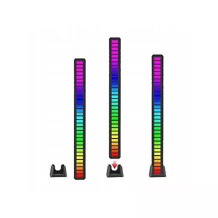 Usb led sound response multicolour neon strip rgb led blinking battery