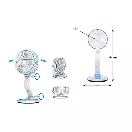 Folding fan wireless desk lamp standing desk fan