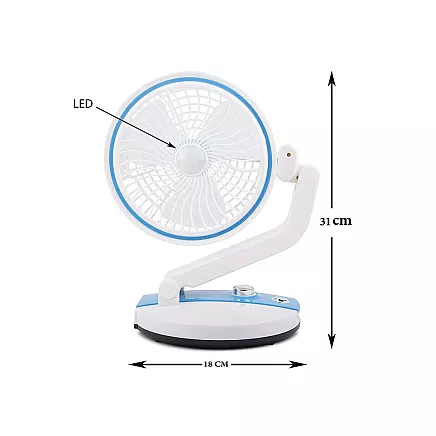 Folding fan wireless desk lamp standing desk fan