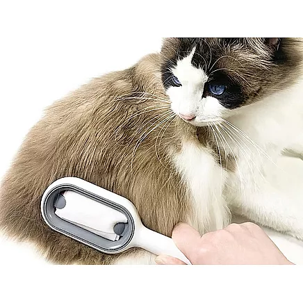 Silikona suka 3in1 suņiem un kaķiem spalvas kopšanai un tīrīšanai