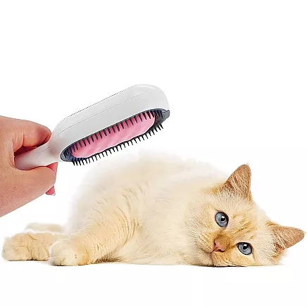 Silikona suka 3in1 suņiem un kaķiem spalvas kopšanai un tīrīšanai