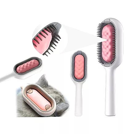 Silikona suka 3in1 suņiem un kaķiem spalvas kopšanai un tīrīšanai