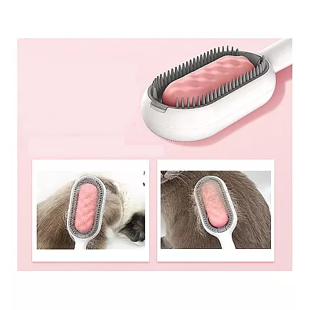 Silikona suka 3in1 suņiem un kaķiem spalvas kopšanai un tīrīšanai