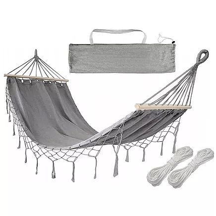 Garden hammock hanging swing rocker xl large cover with ropes headband