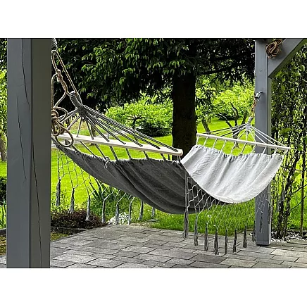 Garden hammock hanging swing rocker xl large cover with ropes headband