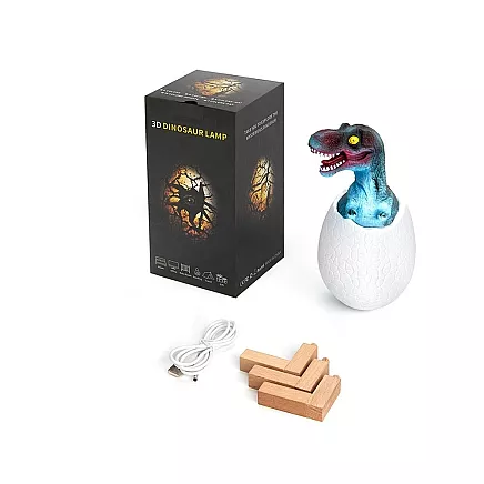 Bērnu Nakts Gaisma Lampa Dinozaurs Tiranozaurs Ola RGB LED