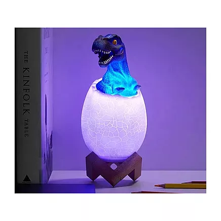 Bērnu Nakts Gaisma Lampa Dinozaurs Tiranozaurs Ola RGB LED