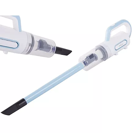 Rokas vertikālais putekļsūcējs 800W ar 6 uzgaļiem, bez maisiņa, vada filtrs