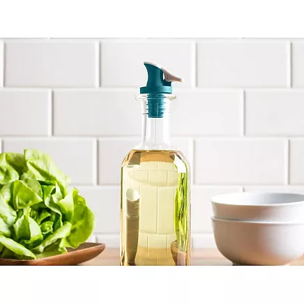 Silikona pudeļu uzgalis ar korķi, 2 gab.