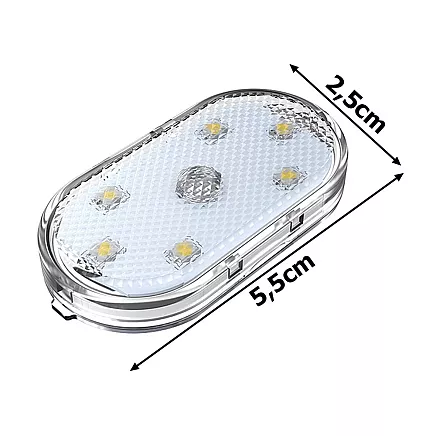 6 led lamp rgb car interior lighting wireless add-on