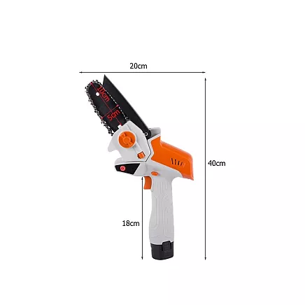Akumulatora mini zāģis zaru griešanai 12V 4 collu