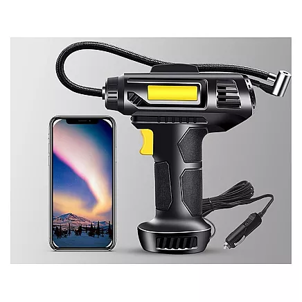 Automašīnas Riepu Gaisa Kompresors ar Lukturi 12V 120W