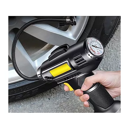 Automašīnas Riepu Gaisa Kompresors ar Lukturi 12V 120W