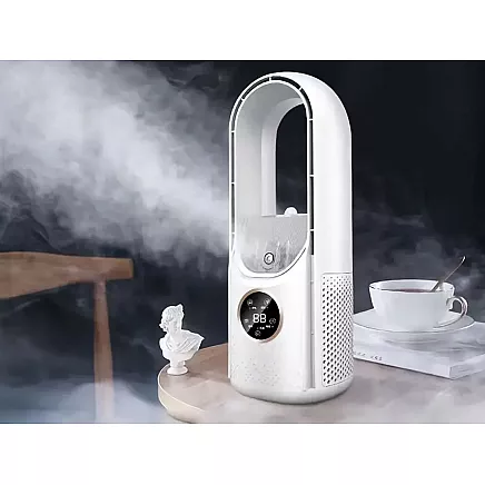 Column fan bladeless quiet standing humidifier
