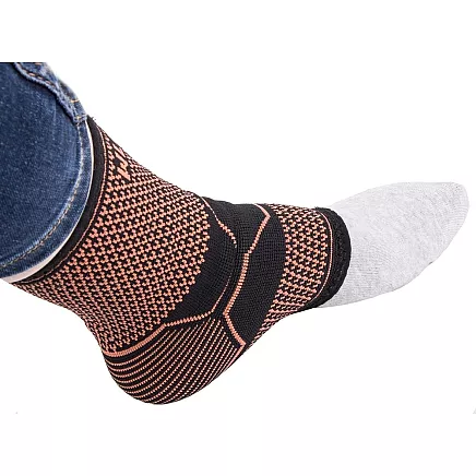 Stabiliser ankle support foot orthosis elastic band joint