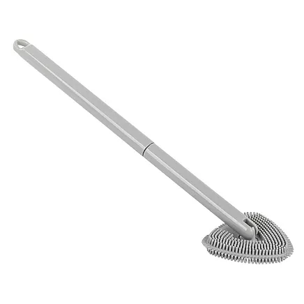 Silicone toilet brush for toilet washing wall unit