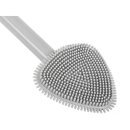Silicone toilet brush for toilet washing wall unit