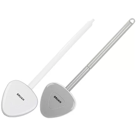 Silicone toilet brush for toilet washing wall unit