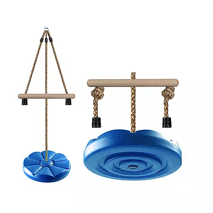 Rotaļu dārza apaļā šūpoles bērniem ar stipru virvi