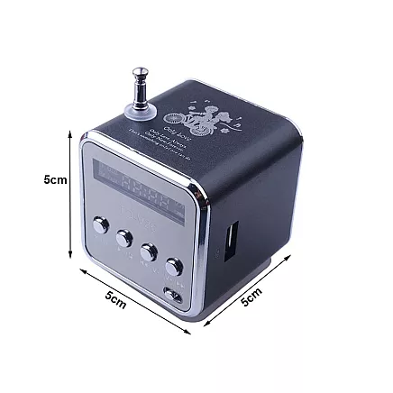 Wireless speaker portable mini radio fm led bluetooth mobile microsd