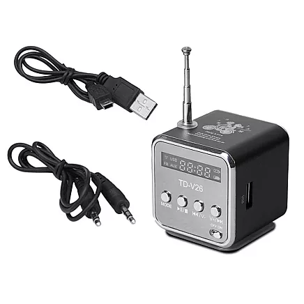 Wireless speaker portable mini radio fm led bluetooth mobile microsd