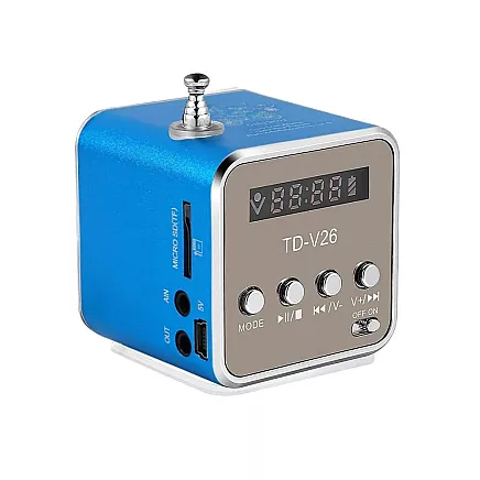 Wireless speaker portable mini radio fm led bluetooth mobile microsd