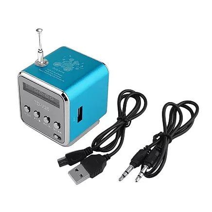 Wireless speaker portable mini radio fm led bluetooth mobile microsd