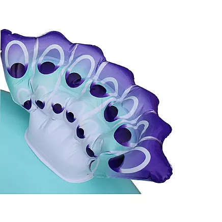 Small circle inflatable peacock wheel for baby to swim in pool water