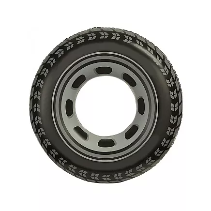 Large 70cm inflatable wheel for an adult child to swim in the pool water