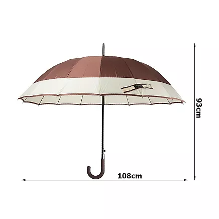 Elegant large government umbrella strong xxl non-slip handle automatic