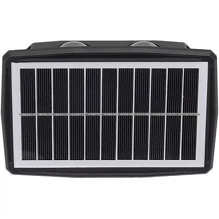 Solar led façade lamp with dusk sensor wall-mounted wall lamp