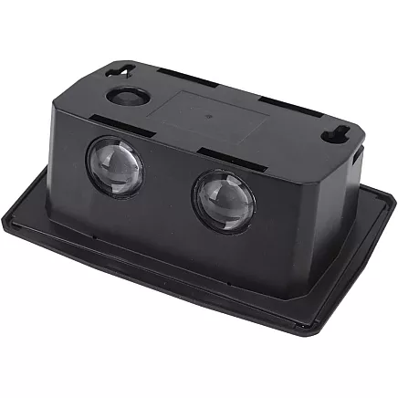 Solar led façade lamp with dusk sensor wall-mounted wall lamp