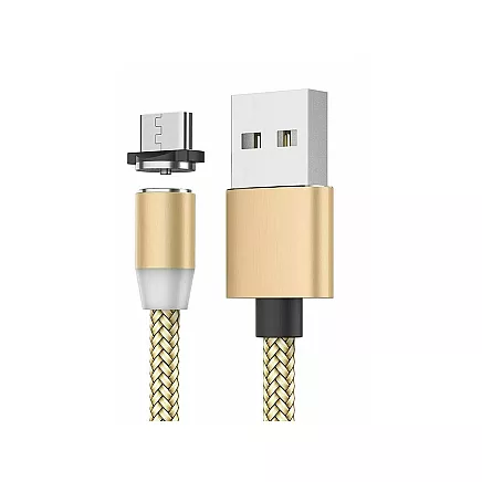 Magnetic charging cable 3w1 micro typ-c usb lightning 1m
