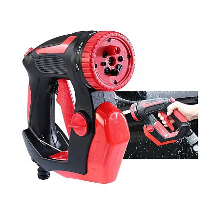 Automašīnu Mazgāšanas Pistole ar Putu Tvertni un 8 Režīmiem