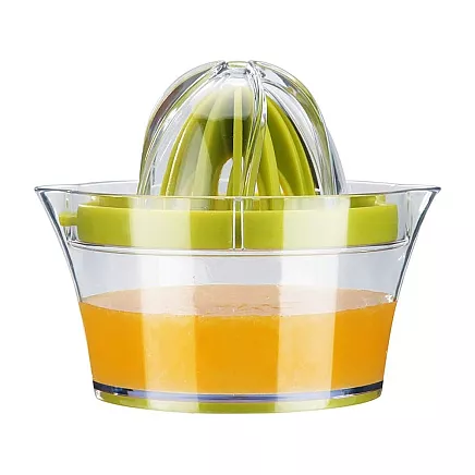 Manuālā citrusaugļu sulu spiede, 400 ml, zaļa