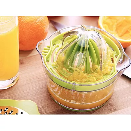 Manuālā citrusaugļu sulu spiede, 400 ml, zaļa