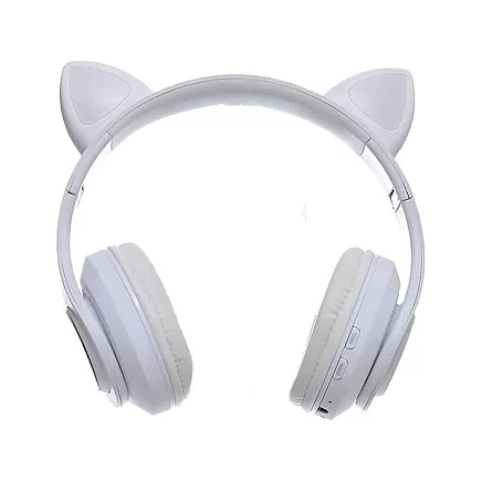 Bezvadu austiņas ar Bluetooth FM MP3 kaķu ausīm un LED apgaismojumu