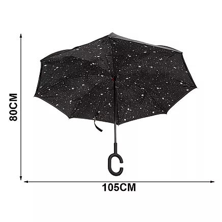 Umbrella inverted folding umbrella inverted strong wires solid standing