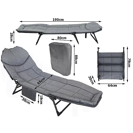 Saliekamā Kempinga Gulta Ar Matraci