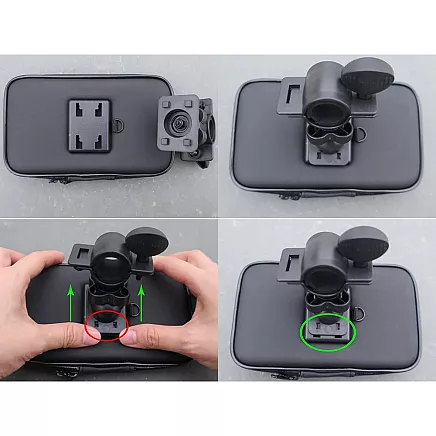 Bicycle phone holder waterproof lockable rotatable 360