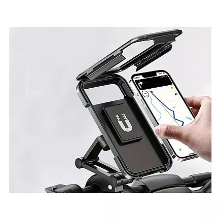 Bicycle phone holder waterproof lockable rotatable 360