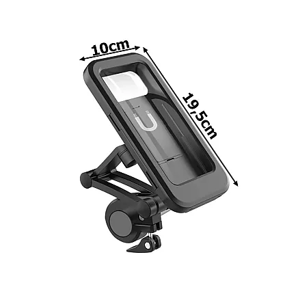 Bicycle phone holder waterproof lockable rotatable 360