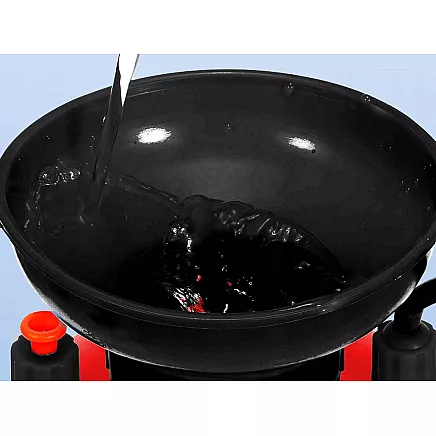 Dārza spiediena smidzinātājs ar garu stobru un siksnu, 10L, oranžs