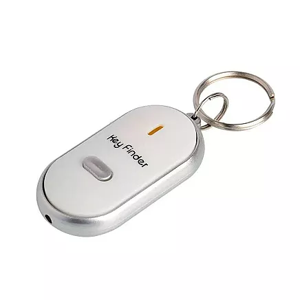 Whistle key fob with led light up key finder