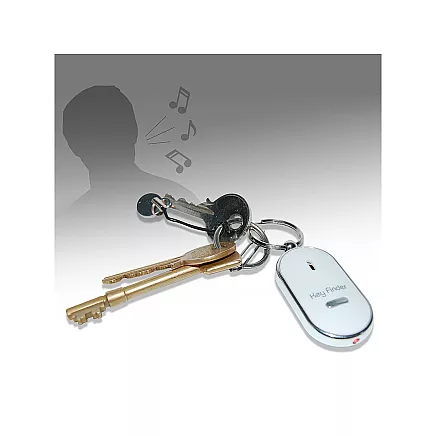Whistle key fob with led light up key finder
