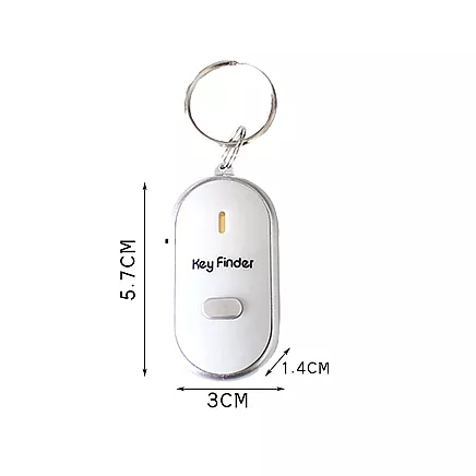 Whistle key fob with led light up key finder