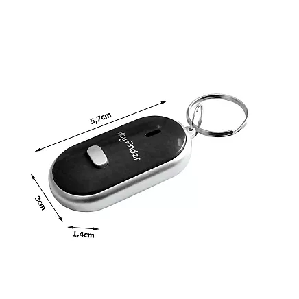 Whistle key fob with led light up key finder