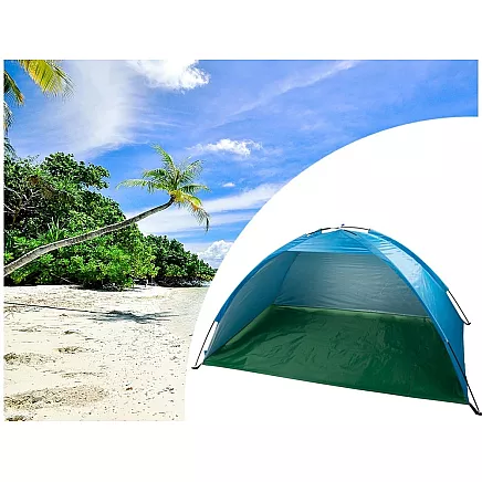 Beach tent beach screen uv protection semi-open garden tent with cover