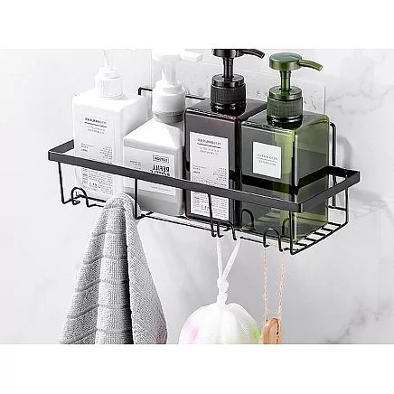 Loft bathroom shower shelf hanging 4x hook