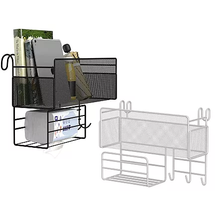 Plaukts Organizators Virtuvei un Vannas Istabai Zem Plaukta + 3 Āķi, Dažādas krāsas
